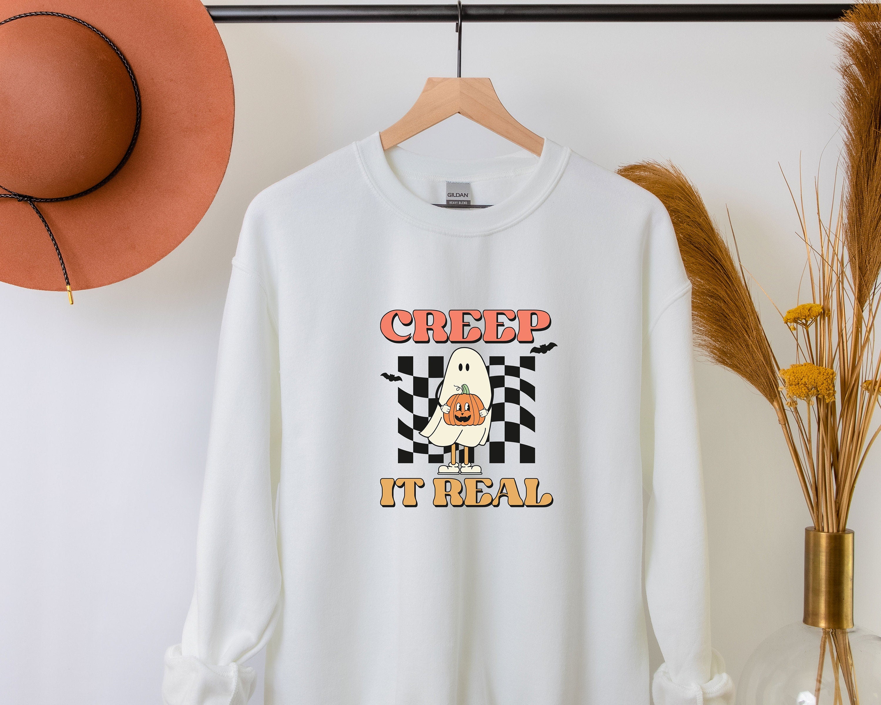 Halloween Sweatshirt, Halloween Crewneck Sweater, Pumpkin Fall Sweater, Spooky Sweatshirt, Funny Halloween Gift, Halloween Party Top