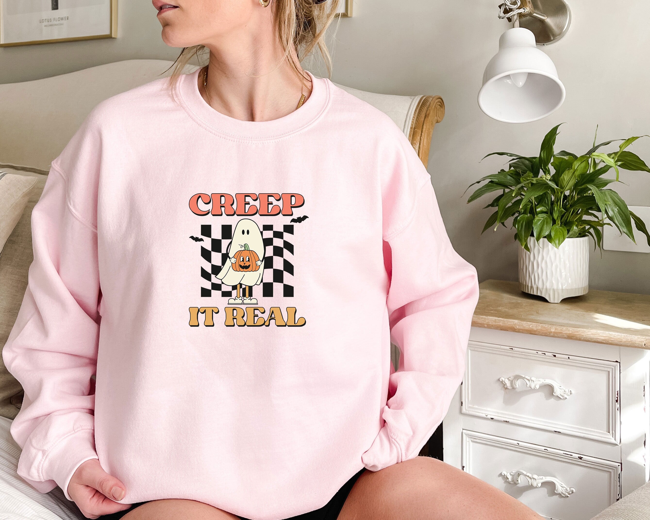 Halloween Sweatshirt, Halloween Crewneck Sweater, Pumpkin Fall Sweater, Spooky Sweatshirt, Funny Halloween Gift, Halloween Party Top