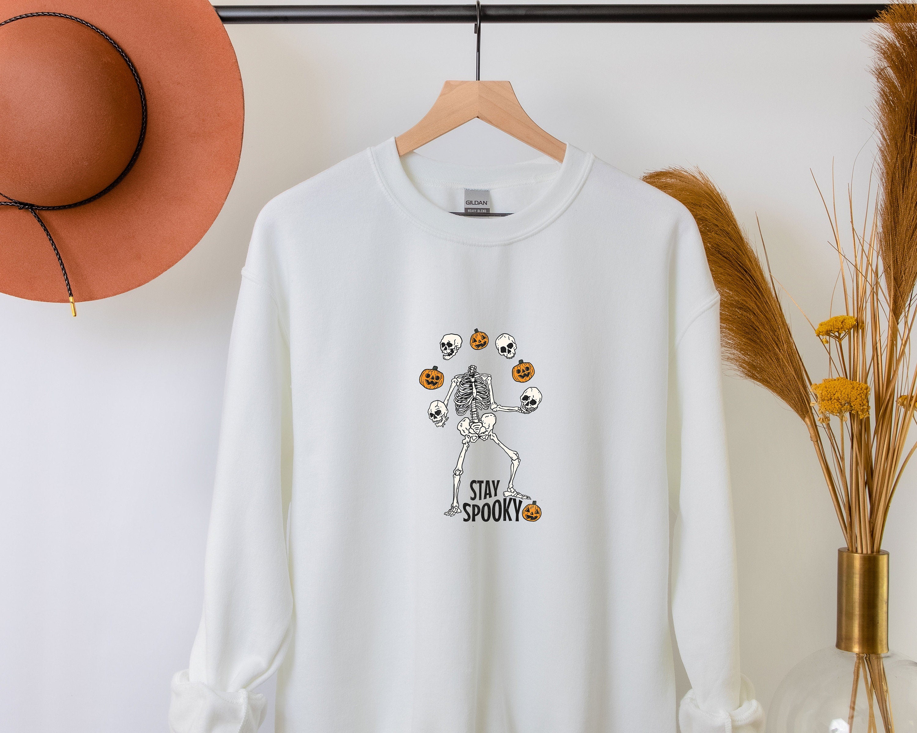 Halloween Sweatshirt, Halloween Crewneck Sweater, Pumpkin Fall Sweater, Spooky Sweatshirt, Funny Halloween Gift, Halloween Party Top