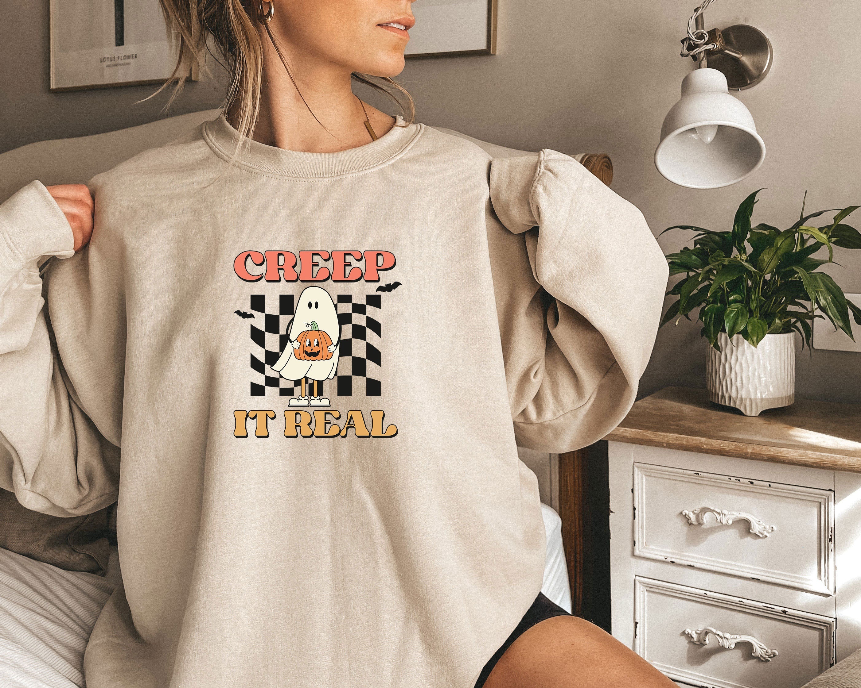 Halloween Sweatshirt, Halloween Crewneck Sweater, Pumpkin Fall Sweater, Spooky Sweatshirt, Funny Halloween Gift, Halloween Party Top