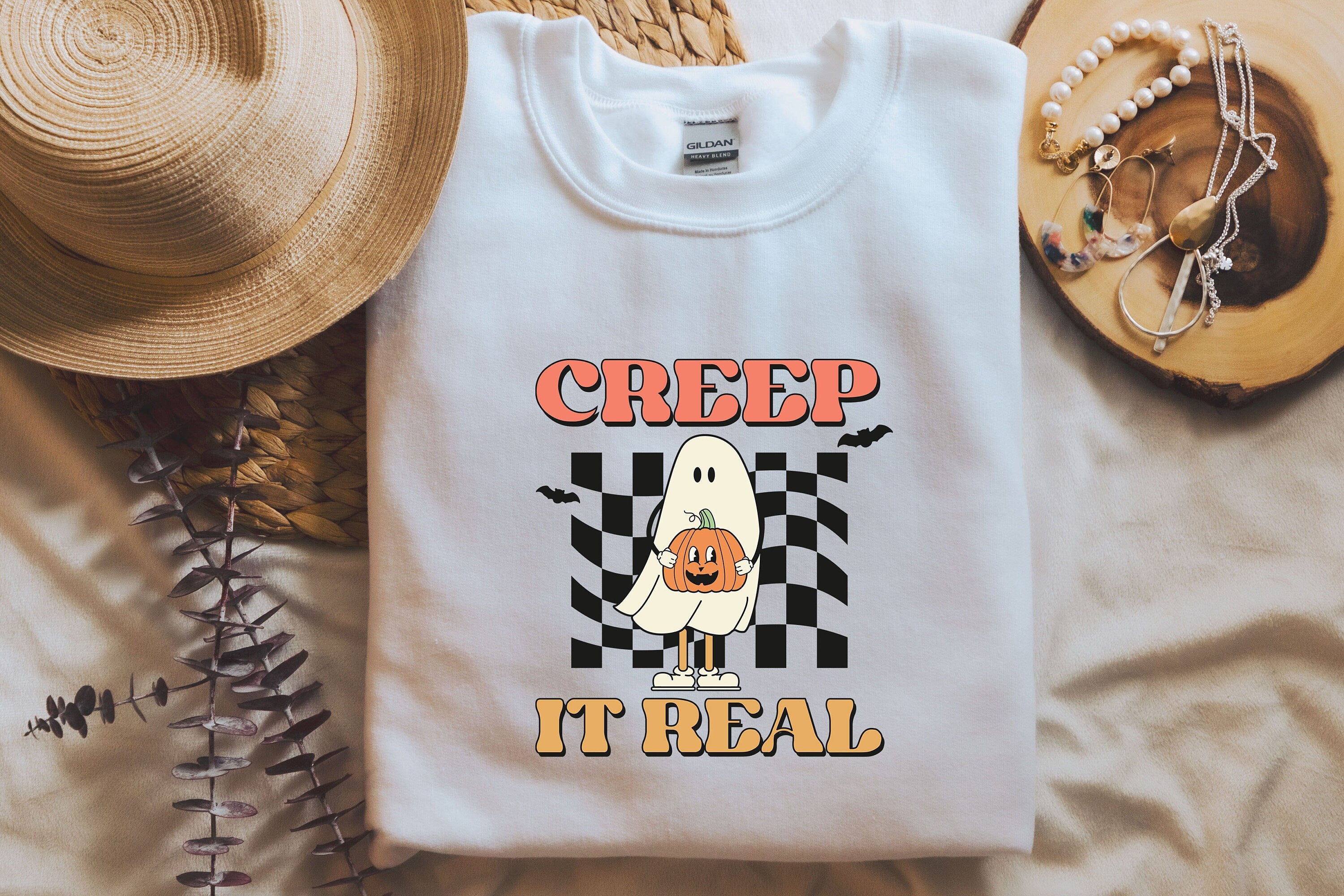 Halloween Sweatshirt, Halloween Crewneck Sweater, Pumpkin Fall Sweater, Spooky Sweatshirt, Funny Halloween Gift, Halloween Party Top