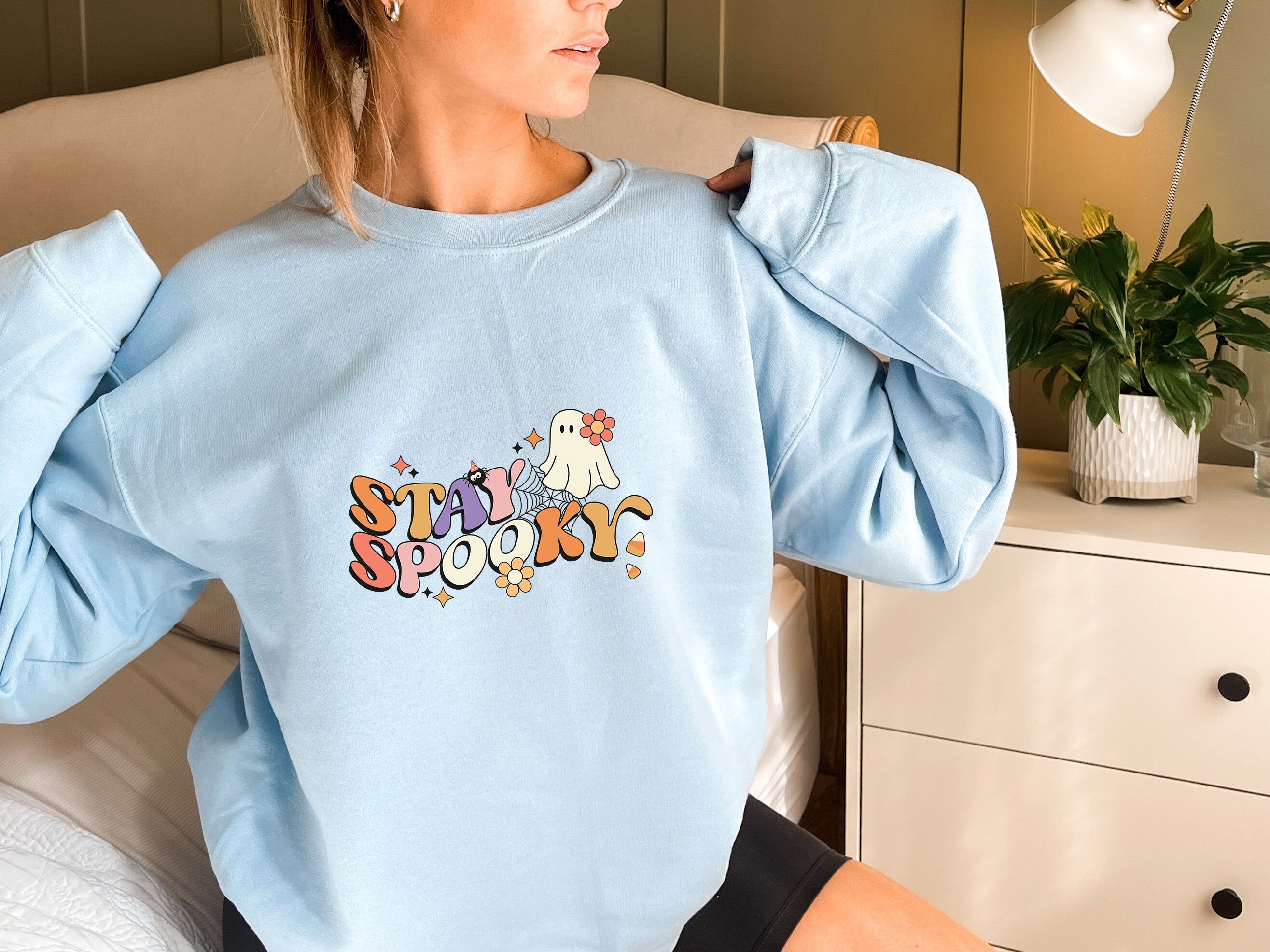 Halloween Sweatshirt, Halloween Crewneck Sweater, Pumpkin Fall Sweater, Spooky Sweatshirt, Funny Halloween Gift, Halloween Party Top