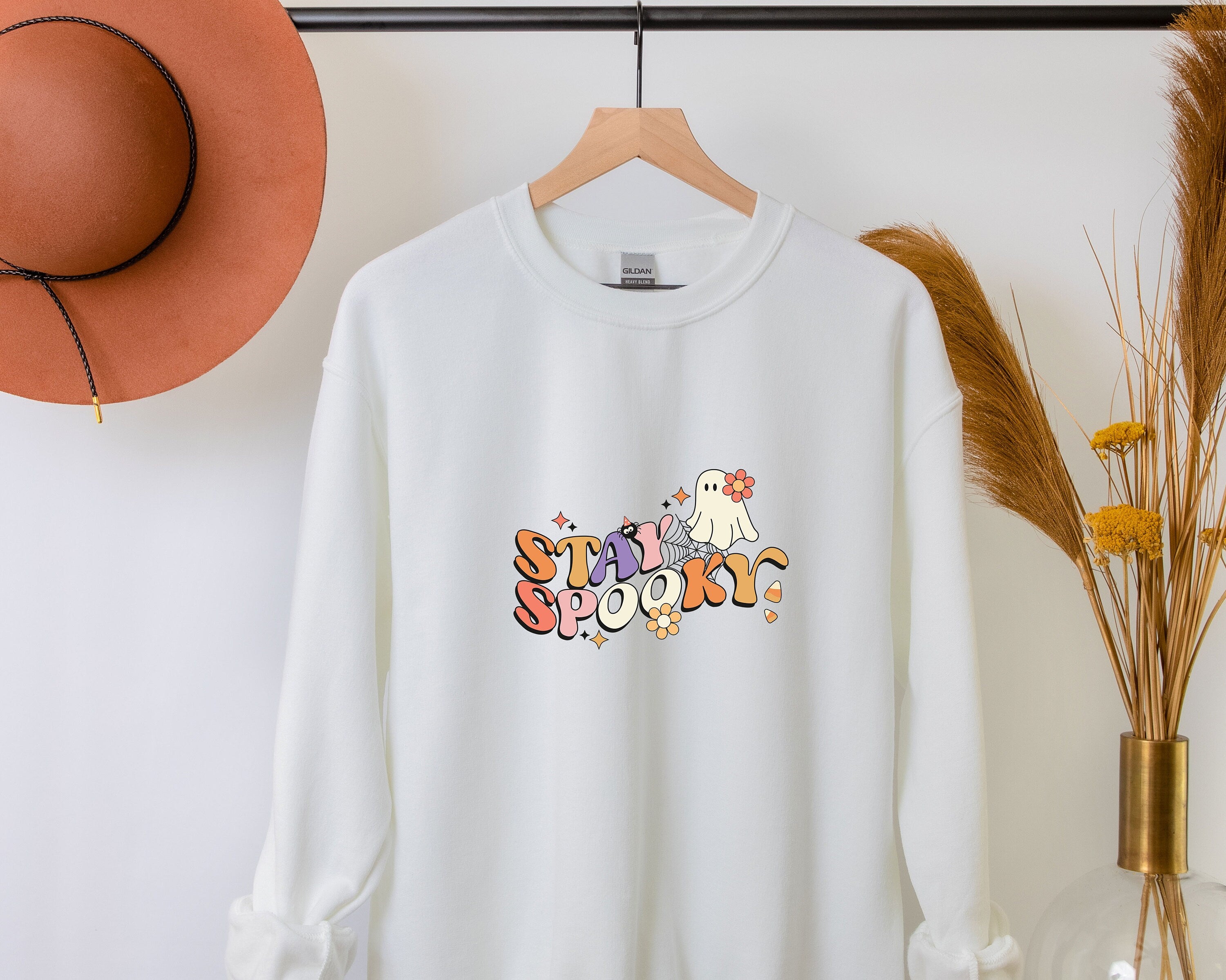 Halloween Sweatshirt, Halloween Crewneck Sweater, Pumpkin Fall Sweater, Spooky Sweatshirt, Funny Halloween Gift, Halloween Party Top