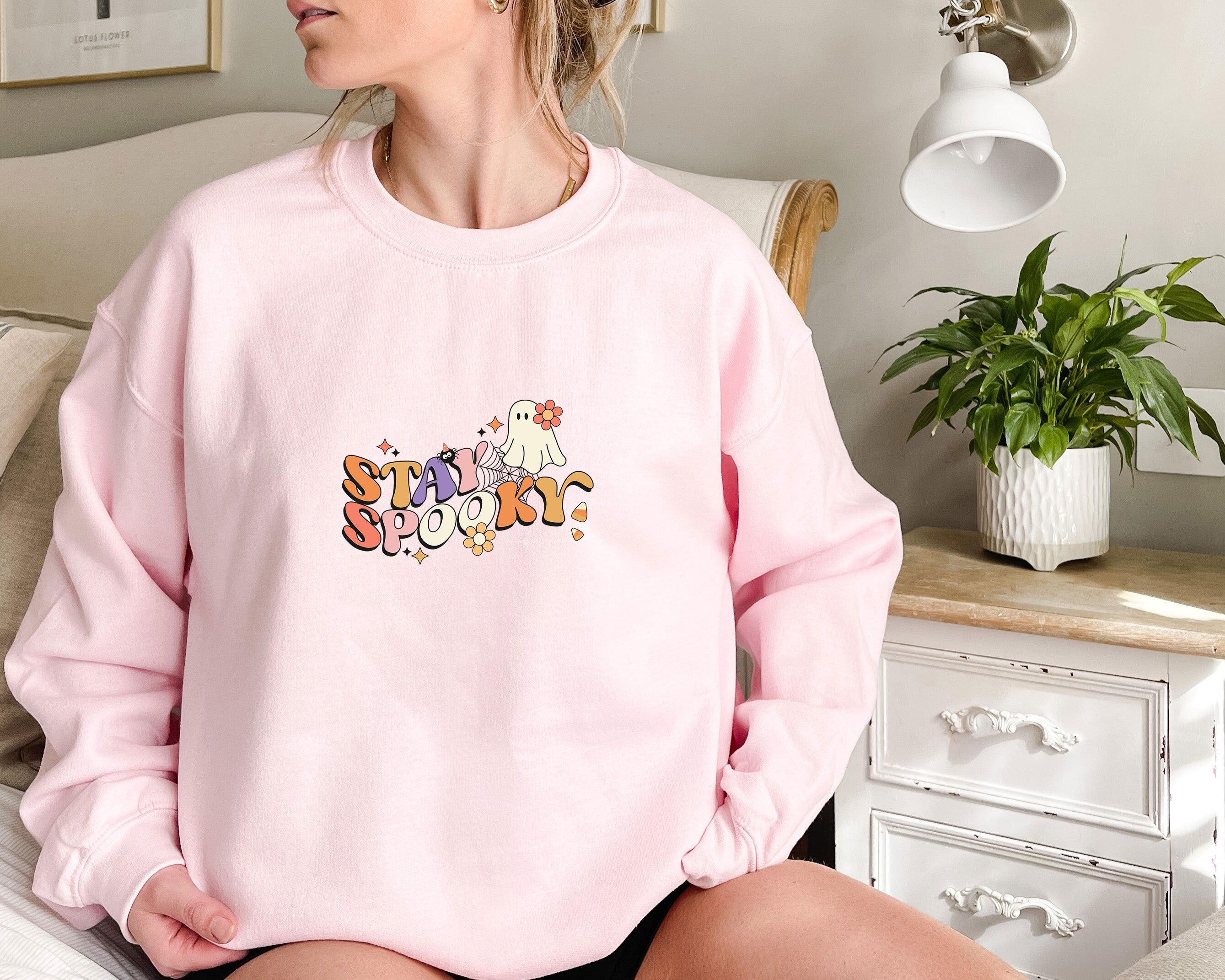 Halloween Sweatshirt, Halloween Crewneck Sweater, Pumpkin Fall Sweater, Spooky Sweatshirt, Funny Halloween Gift, Halloween Party Top