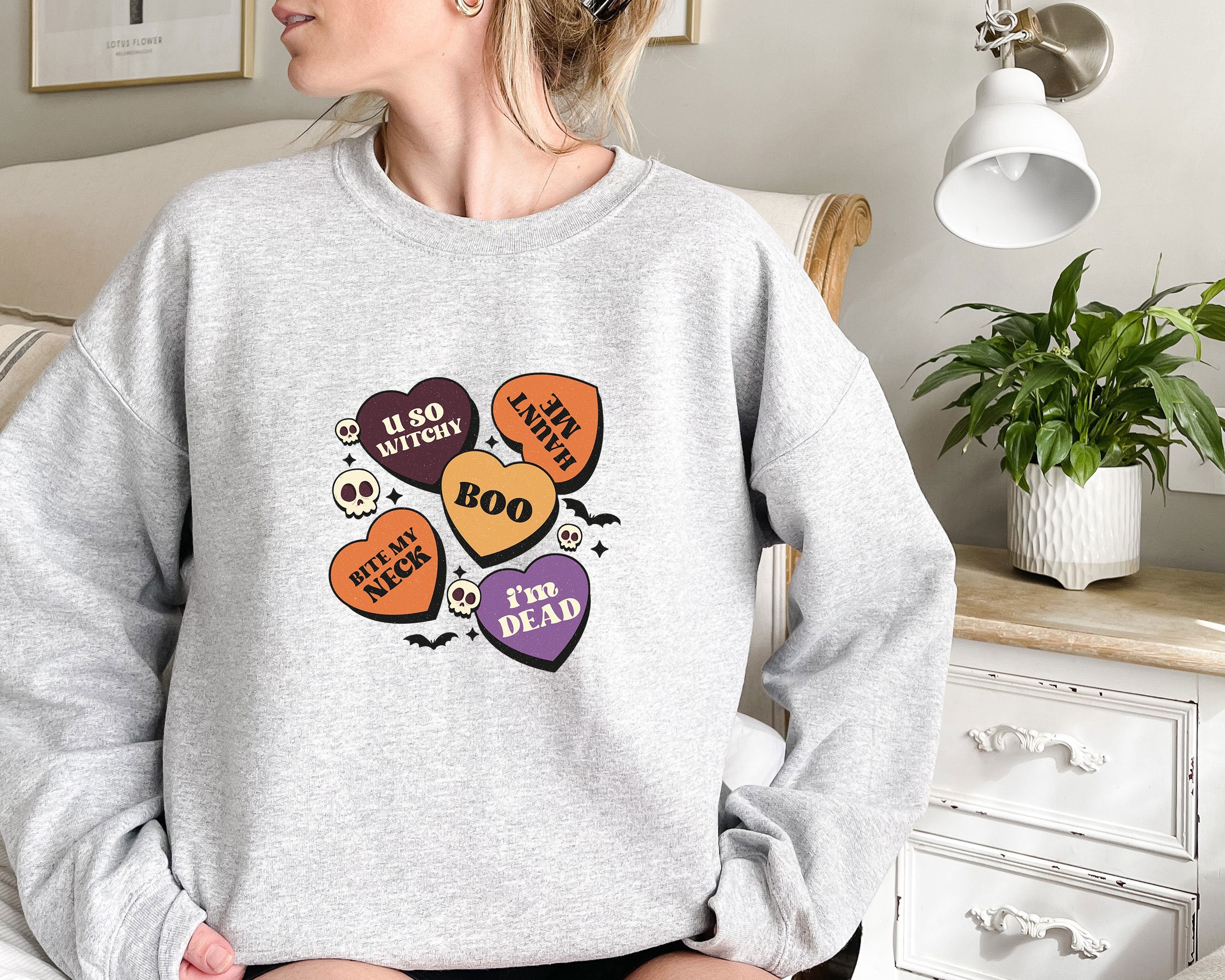 Halloween Sweatshirt, Halloween Crewneck Sweater, Pumpkin Fall Sweater, Spooky Sweatshirt, Funny Halloween Gift, Halloween Party Top