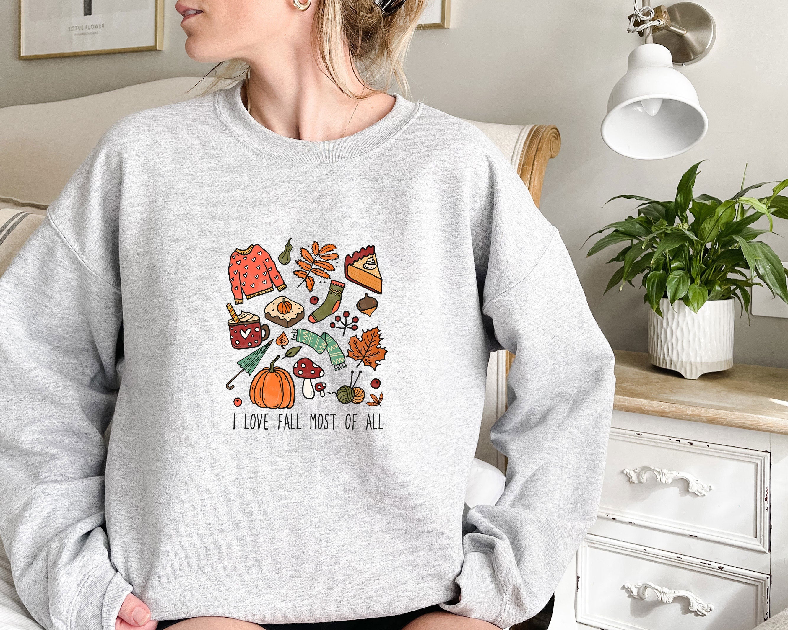 Fall Sweatshirt, Cute Autumn Sweatshirt, Crewneck Sweatshirt, Sweater for Fall, Fall Sweatshirt Women, Coffee Sweatshirt, Womens fall shirt