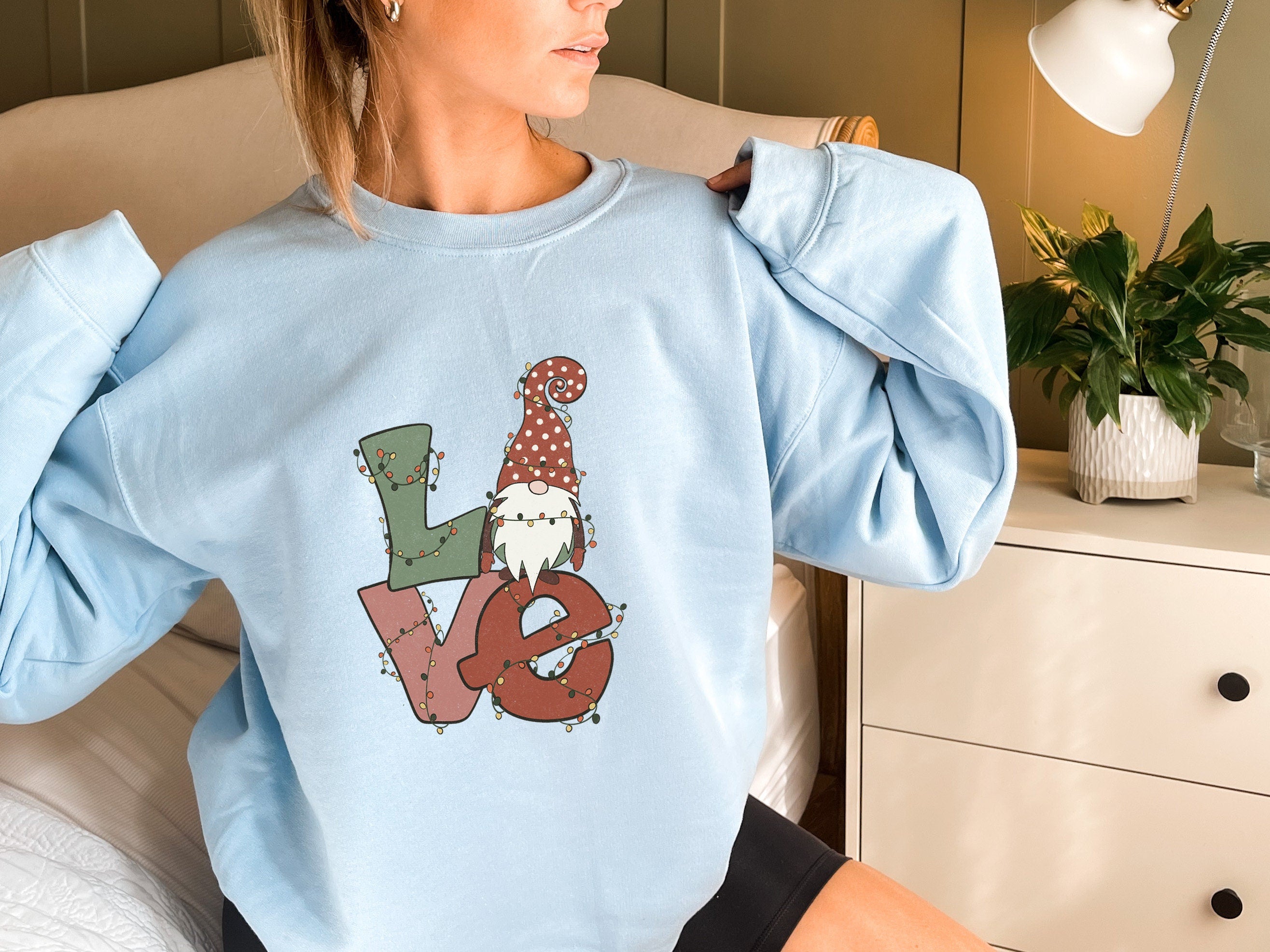 Christmas Love Sweatshirt, Merry and Bright Christmas Shirt, Christmas Family Matching Shirt, Christmas Pajama, Christmas Tree Tee