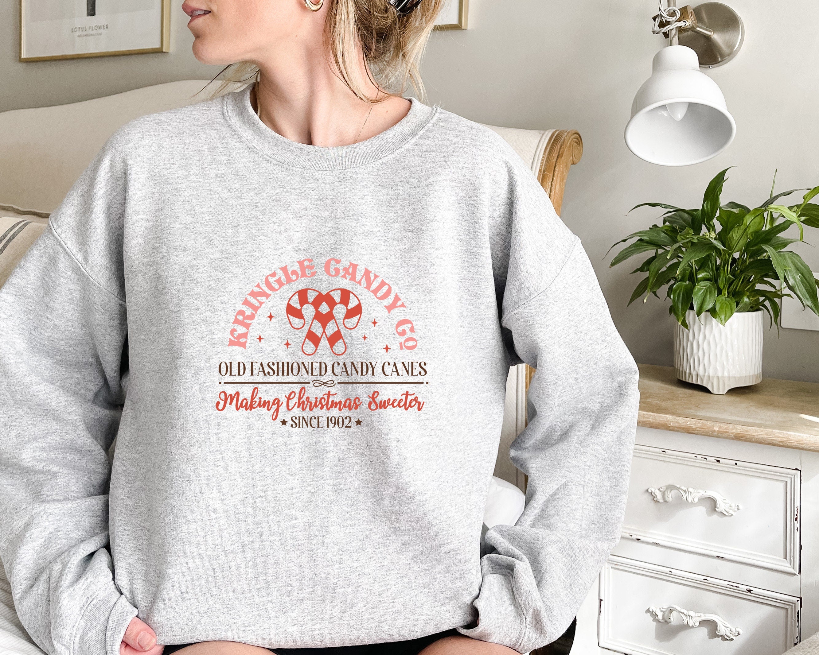 Christmas Kringle Candy Sweatshirt, Merry and Bright Christmas Shirt, Christmas Family Matching Shirt, Christmas Pajama, Christmas Tree Tee