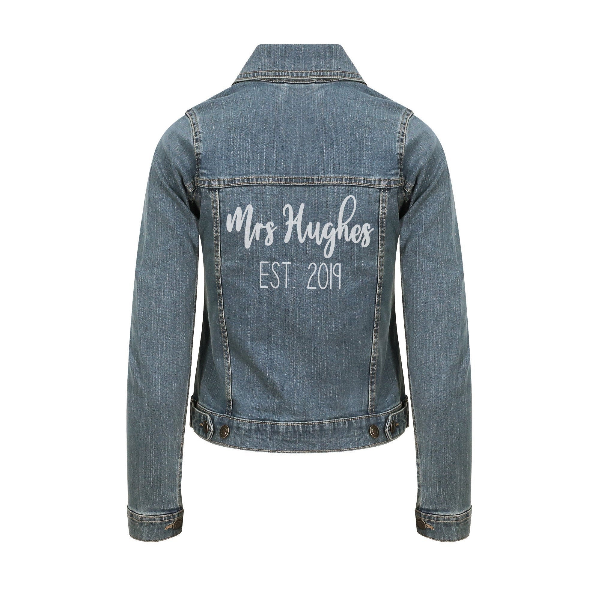 Personalised Bridal Denim Jacket