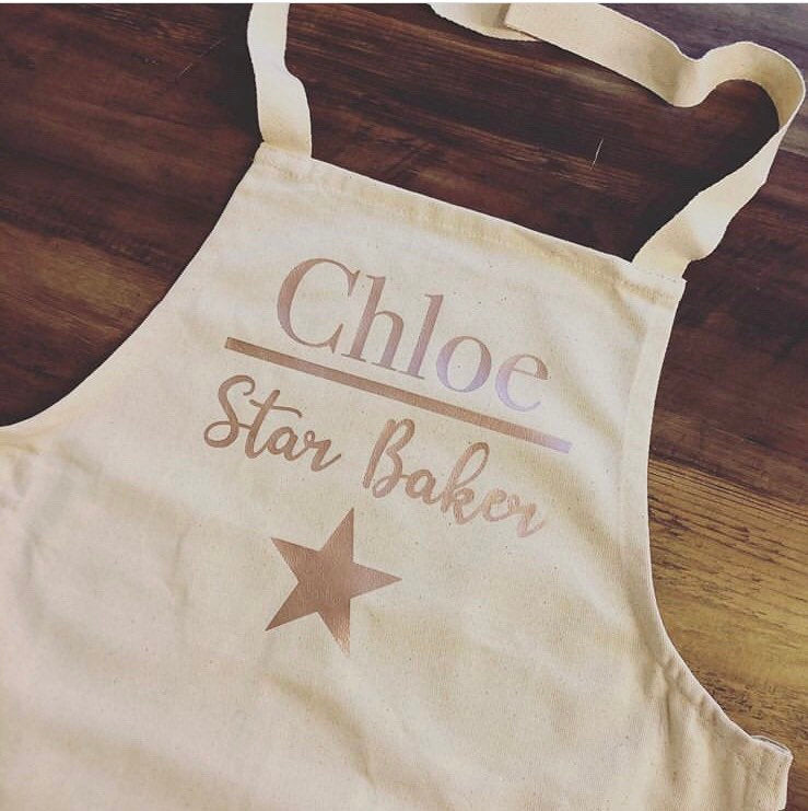 Personalised Rose Gold Baking / Craft Apron