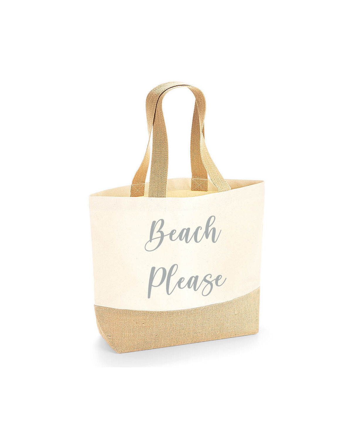 Beach Please Canvas Tote Bag