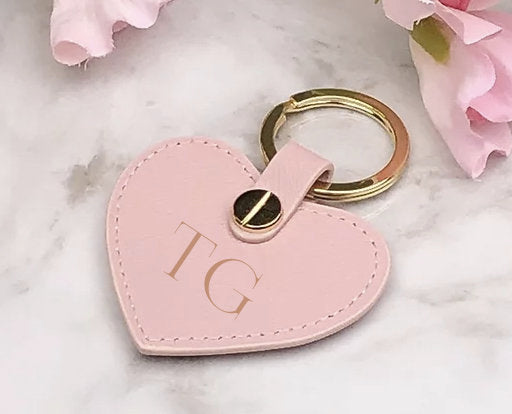 Personalised Saffiano Leather Keyring